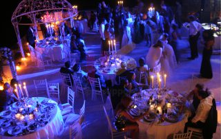 DJ, Audio & lights for a wedding in Santorini - Greece by pro-support Co